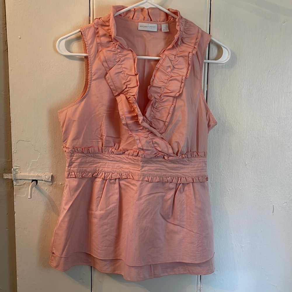Pink frilly top from NY and Co